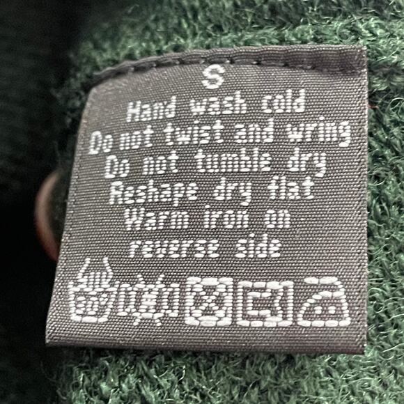 Vintage Warner Brothers Womens Cardigan Sweater Small Green 100% Wool Pockets - Picture 8 of 12